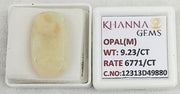 9.23/CT Natural FIRE OPAL with Govt. Lab Certificate-12313D49880